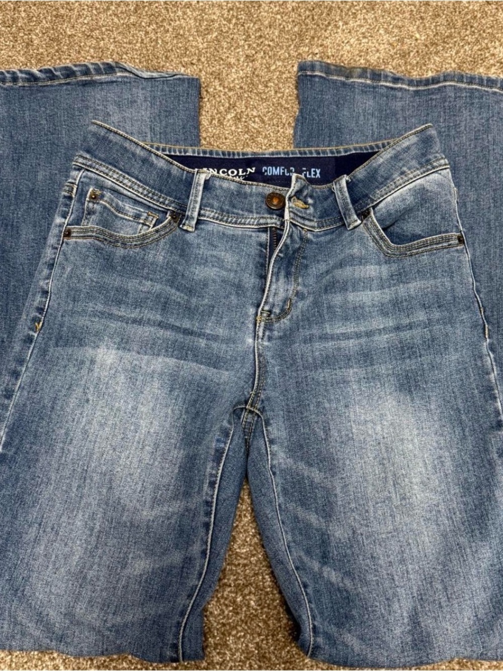 Lincoln Comfort-Flex Light Blue Boot Cut Jeans for Women